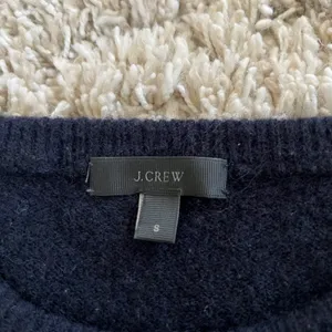 GUC J. CREW Bliss Wool Blend Navy Sweater thumbnail 6