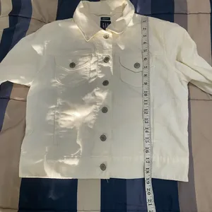 GAP Women's Cream Jean Jacket thumbnail 3