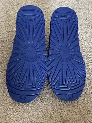 UGG Neumel Navy Blue Suede Lace Up Sheepskin Lined Chukka Boots Womens Size 9 thumbnail 8