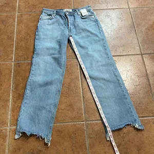 NWT We the Free‎ Maggie Ripped Crop Straight Leg Jeans size 24” thumbnail 10
