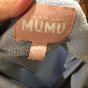 Show Me Your Mumu Madrid steel blue maxi dress XXS thumbnail 4