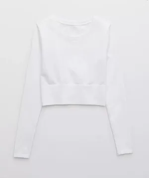 Aerie Long Sleeve Crop Top thumbnail 1