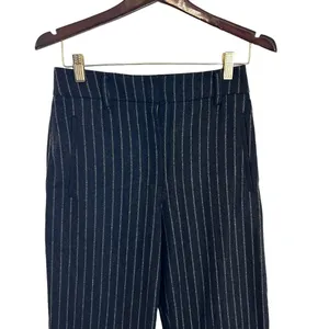 Aritzia Wilfred Wool Cashmere Pinstripe High Rise Trouser Pants 6 thumbnail 3