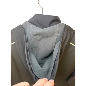 Nike Womens Softshell Hooded Jacket Black Full Zip Fleece Lined Sz M Embroidered thumbnail 10