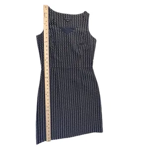 Tommy Hilfiger Sleeveless Sheath Dress Navy White‎ Geometric Textured Size 0 thumbnail 9