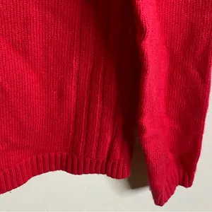 J. Crew Hot Pink Wool Blend Crew Neck Long Sleeve Sweater -‎ Women's Medium thumbnail 2