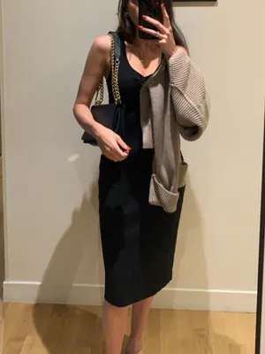 Ribbed knit midi dress thumbnail 2