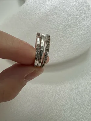 Vintage Style CZ Stack Ring Set 3-Piece Silver Plated Rings US Size 5 thumbnail 5