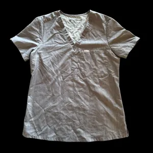 Figs Catarina FW1000 Scrub Top Womens grey‎ size Small thumbnail 1