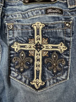 Miss Me Medium Blue high rise Skinny Denim Jeans thumbnail 9