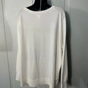 Daily Ritual Women’s White Sweater Size 3X EUC thumbnail 4