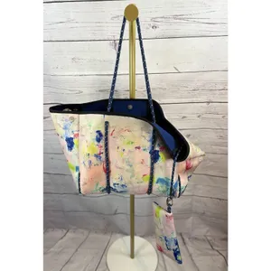Parker & Hyde Jenn Watercolor Thatcher Tote Bag with Matching Pouch Neoprene thumbnail 7