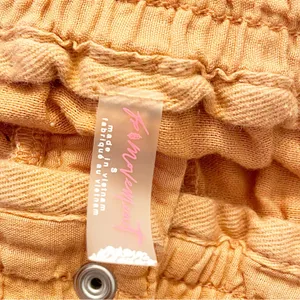 Free People Movement Size Small Peach Gauze Elastic Waist‎ Wide Leg Pants thumbnail 3
