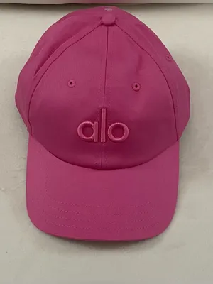 ALO Yoga NWP Off Duty Cap Paradise Pink Embroidered Logo Cap thumbnail 3