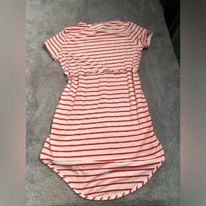 Anthropologie lili’s closet Red and White Striped Dress medium thumbnail 8