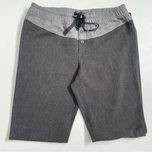 Joggers Pant Pull On Elastic Waist Stripe Lounge Grey Black Tall thumbnail 3