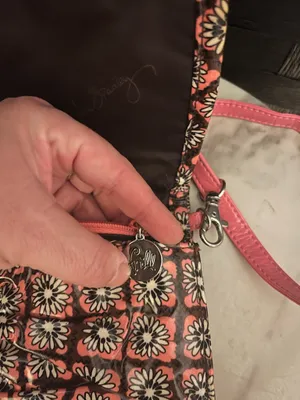 Vera Bradley Pink Brown Crossbody Floral Clutch Bag Vinyl Multiple Wear Classic thumbnail 13