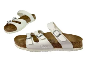 Birkenstock Birki’s Florida White Birko-Flor Strappy Sandals Sz 7 thumbnail 3