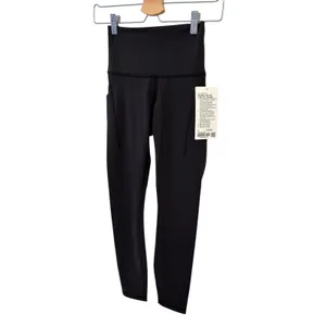 Lululemon Wunder Train High-Rise Tight with Pockets 25" Black size 4 NWT thumbnail 5