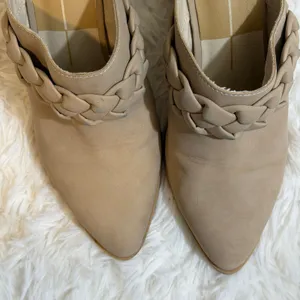 Dolce Vita Braided Tan Mule Heels Womens 9 Beige Pointed‎ Toe Block Heel Slip On thumbnail 7