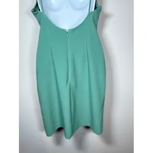 Abercrombie & Fitch Mini Dress MT Green Open Back Bodycon Cocktail Coquette Chic thumbnail 9