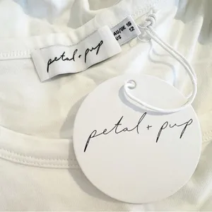 NWT Petal & Pup Omri Crop Top Shoulder Pads in White Size 12 thumbnail 9