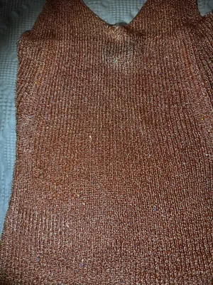 White Fox Boutique Love Galore Sequin Knit Top Peach thumbnail 6