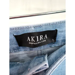 Akira Denim Mini Skirt Womens Large Blue Asymmetrical Streetwear Y2K‎ Urban Edgy thumbnail 5