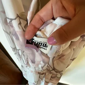Show me your mumu floral maxi dress white and pink XS thumbnail 6