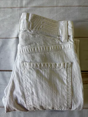 REVICE White Straight-Leg Jeans with Red Heart Patch thumbnail 13
