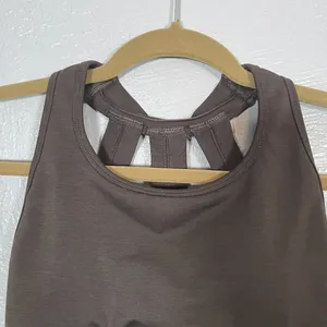 Alphalete Women XS Mocha Brown Trinity Sports Bra Compression Padded Athletic thumbnail 3