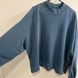 Old Navy Oversized Garment-Dyed Mock-Neck Sweatshirt thumbnail 5