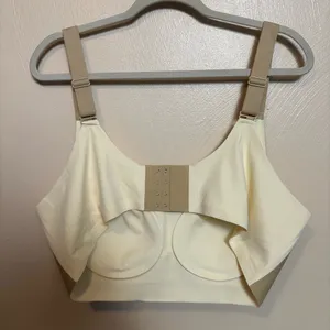 NWT‎ Lush Fitting Bra Women's Plus Mature Cream Beige Nylon Elastane Size 6 XL thumbnail 4