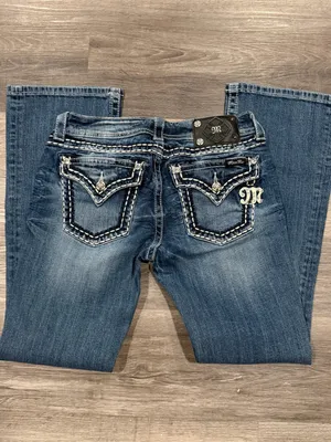 Miss Me Women’s Low Rise Boot Jeans With Stitching Detail Size 29 thumbnail 9
