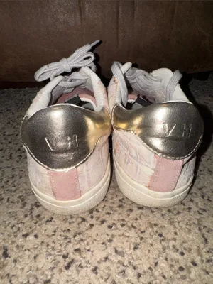Vintage Havana Pink Suede & White Leather Sneakers thumbnail 3