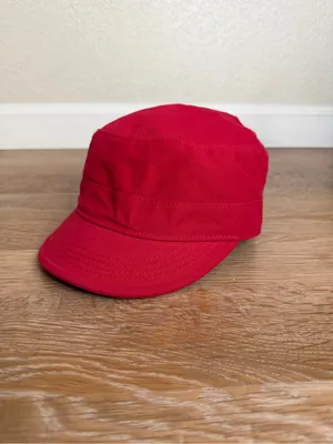 NWOT NFL San Francisco Red Embroidered Sequins Women's Cadet Hat, OS thumbnail 3