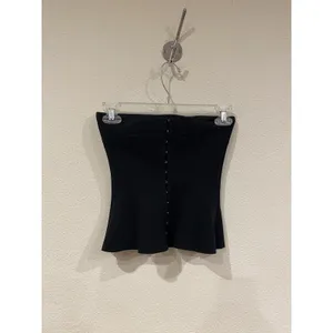 Princess Polly Baudelaire Top Womens 0 Black Square Neck Hook Eye Corset thumbnail 4