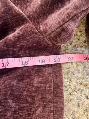 Commense Retro Velvet Blazer XS Fuchsia Mauve Double Breasted Long Sleeve Jacket thumbnail 7