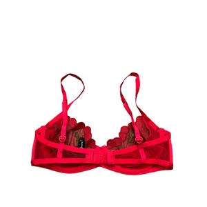 FOR LOVE & LEMONS Cerice Red Lace Cherry Lingerie Bra thumbnail 8
