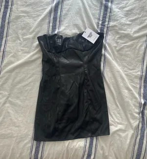 Princess Polly Black leather Mini dress thumbnail 3