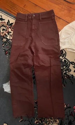 Just Black Denim Brown Utility Pants thumbnail 1