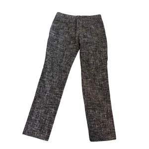 Theory Tweed Trousers Women 6 Black White Straight Leg‎ Professional Dress Pants thumbnail 2