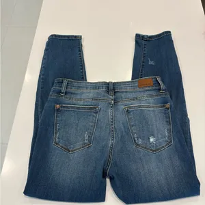 Judy Blue denim distressed relaxed fit jeans size 9/29 thumbnail 3