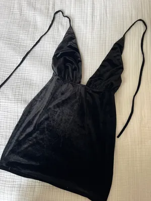 Tobi Black Velvet Dress thumbnail 1