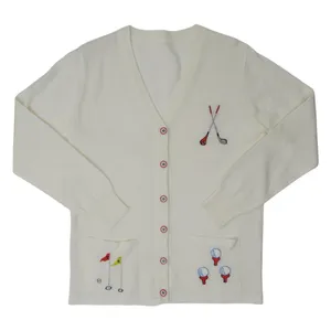 Vintage 70s Golf Embroidered Cardigan Sweater thumbnail 1