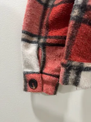 Staccato Red Plaid Front Button Up Jacket  thumbnail 5