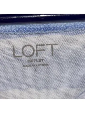 LOFT Women's Large Striped Cotton Shirt thumbnail 5