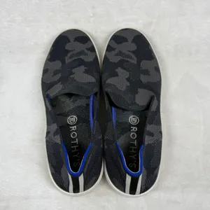 Rothys The Sneaker‎ Grey Camo Slip On Washable Knit Shoes 8.5 thumbnail 6