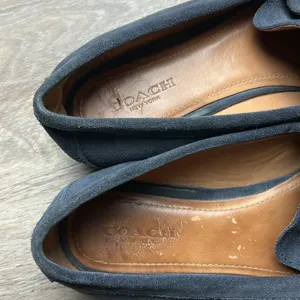 Coach Blue Suede Loafers Size 7.5 B thumbnail 12