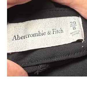 Abercrombie &‎ Fitch Black Wide Leg Pleated Trousers High Rise Size 8 29 Pants thumbnail 2
